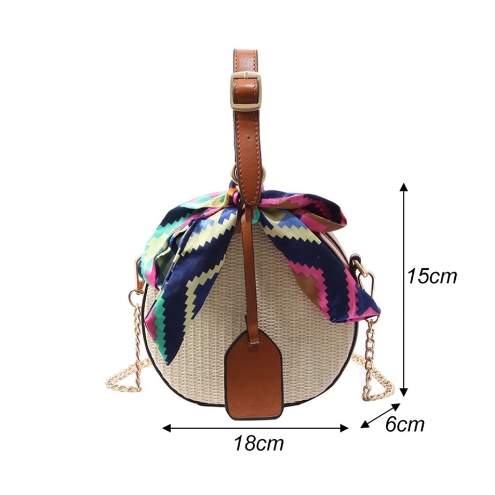 Sale💖Small Round Beach HandBag for Women - Picture 8 of 13
